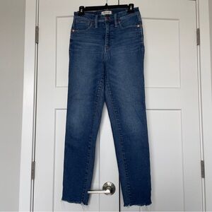 Madewell High Rise Jeans in Deep Blue